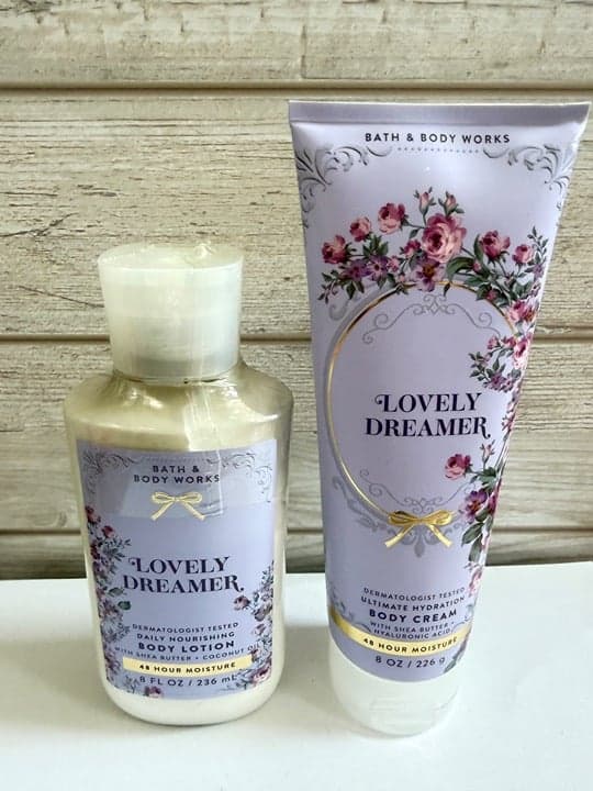 Bath and Body Works Lovely Dreamer Set of 2 Cream and Lotion NEW