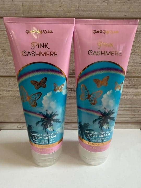 Bath and Body Works Pink Cashmere Set of 2 NEW Cream Lotion