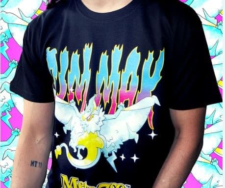 Rare MetaZoo x Dim Mak Limited Edition Quetzacoatlus Graphic T-Shirt Medium NEW