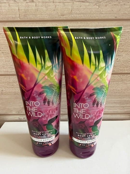 Bath and Body Works Into the Wild Cream Lotion Set of 2 NEW