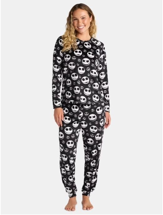 Disney The Nightmare Before Christmas Women's Pajamas Set Pants Shirt Small