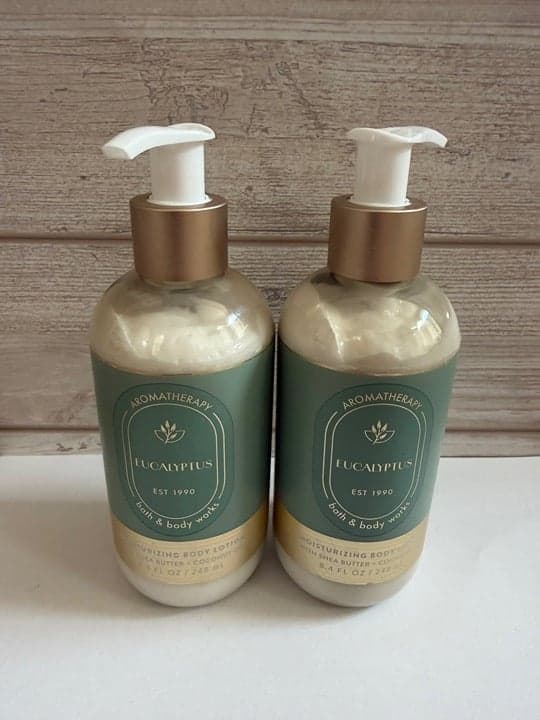 Bath and Body Works Aromatherapy Eucalyptus Lotion NEW Set of 2