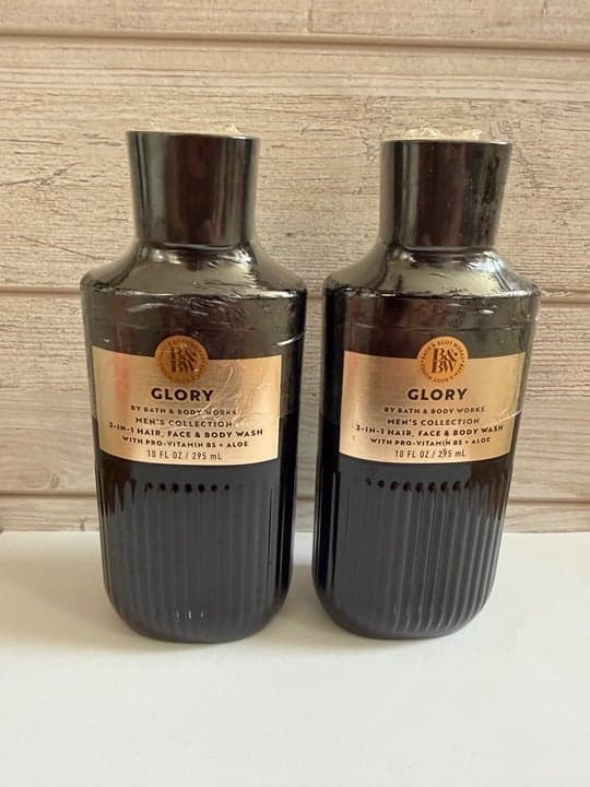 Bath and Body Works Men’s Collection Glory Set of 2 Face and Shower Gel Wash