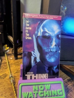 Stephen King's Thinner VHS. Republic Pictures 1997 cult horror classic.