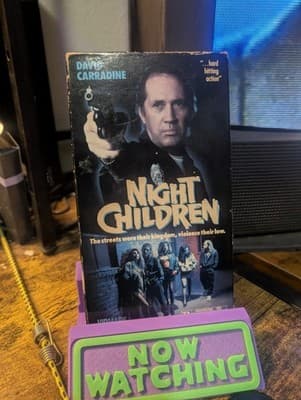 Night Children VHS (1989) David Carradine Vidmark Crime Thriller TESTED