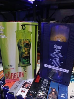 The Surgeon 1994 VHS Screener Tape Malcolm McDowell, Peter Boyle
