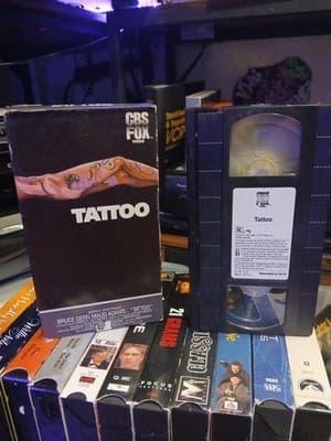 Tattoo VHS Horror Thriller Bruce Dern CBS Fox Video 1985