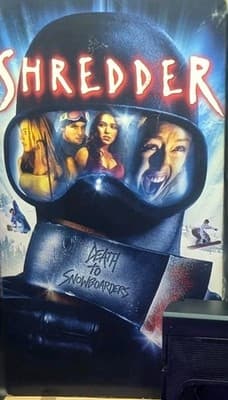 SHREDDER - VHS - RARE OOP! HORROR VHS DEATH TO ALL SNOWBOADERS