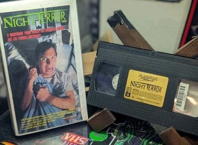 Night Terror VHS 1989 Magnum Jeff Keel Guy Ecker Jon Hoffman Michael Coopet