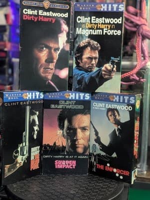 The Complete Dirty Harry Video Collection Clint Eastwood 5 VHS Tapes