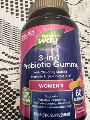 Nature's Way Women's 3-in-1 Probiotic Gummy Supplement Sealed Pack
