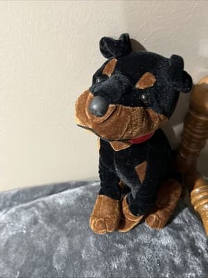 Vintage Ganz Rottweiler Plush Heritage Collection Stuffed Animal Dog Puppy Black