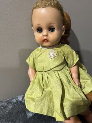 Vintage Effanbee Patsy Ann Style Composition Doll with Synthetic Hair. 14 Inches