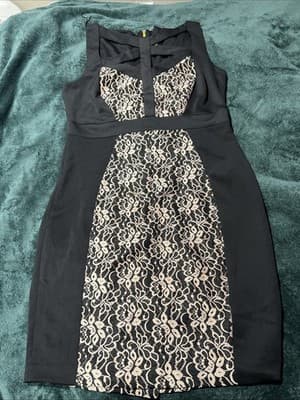 Melrose Social Women’s Black Dress Size L Sleeveless Size 16 New