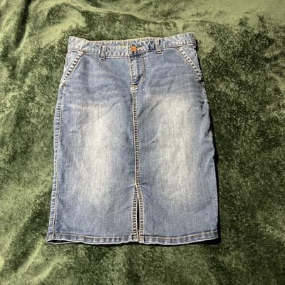 American Rag Jean Skirt Wrap Blue Denim Size 3 Medium Wash Women's Juniors