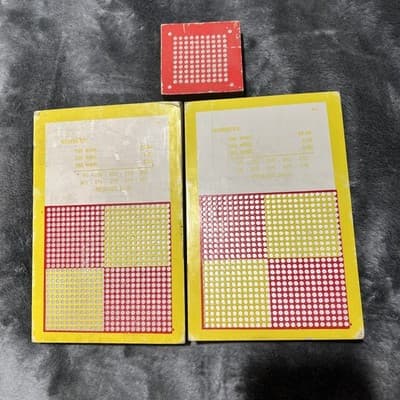 3 Rare Vintage Punch Boards Gambling Trade Stimulator Unpunched Lot Cheesecake