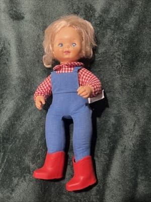 Vintage Ideal Kit Doll with Cloth Body and Plastic Limbs. Circa 1984. Very Nice