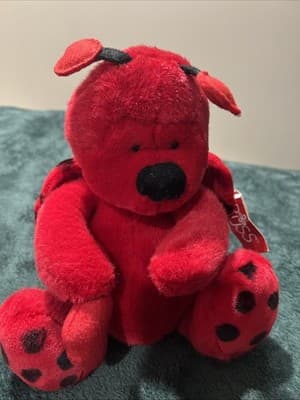 Bugsly The Ladybug Is Representative of Russ Berrie's Plush Toy Stuffed Animal