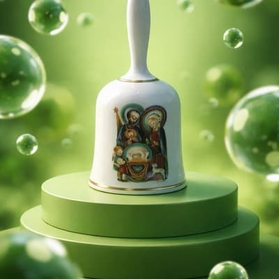 Schmid 1973 Limited Edition Christmas Bell. Nativity scene.