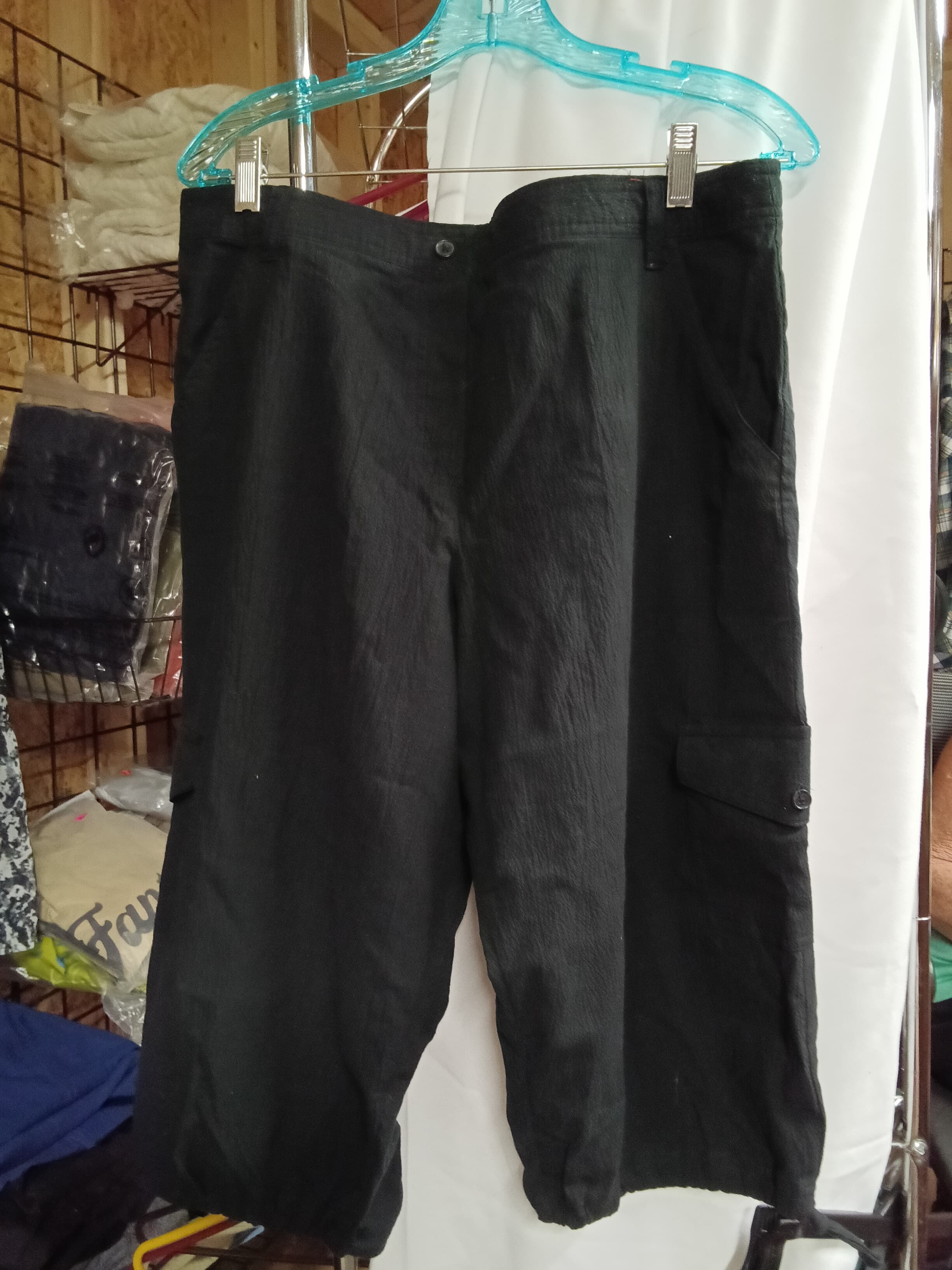 White Stag Black Cargo Pants with Pockets