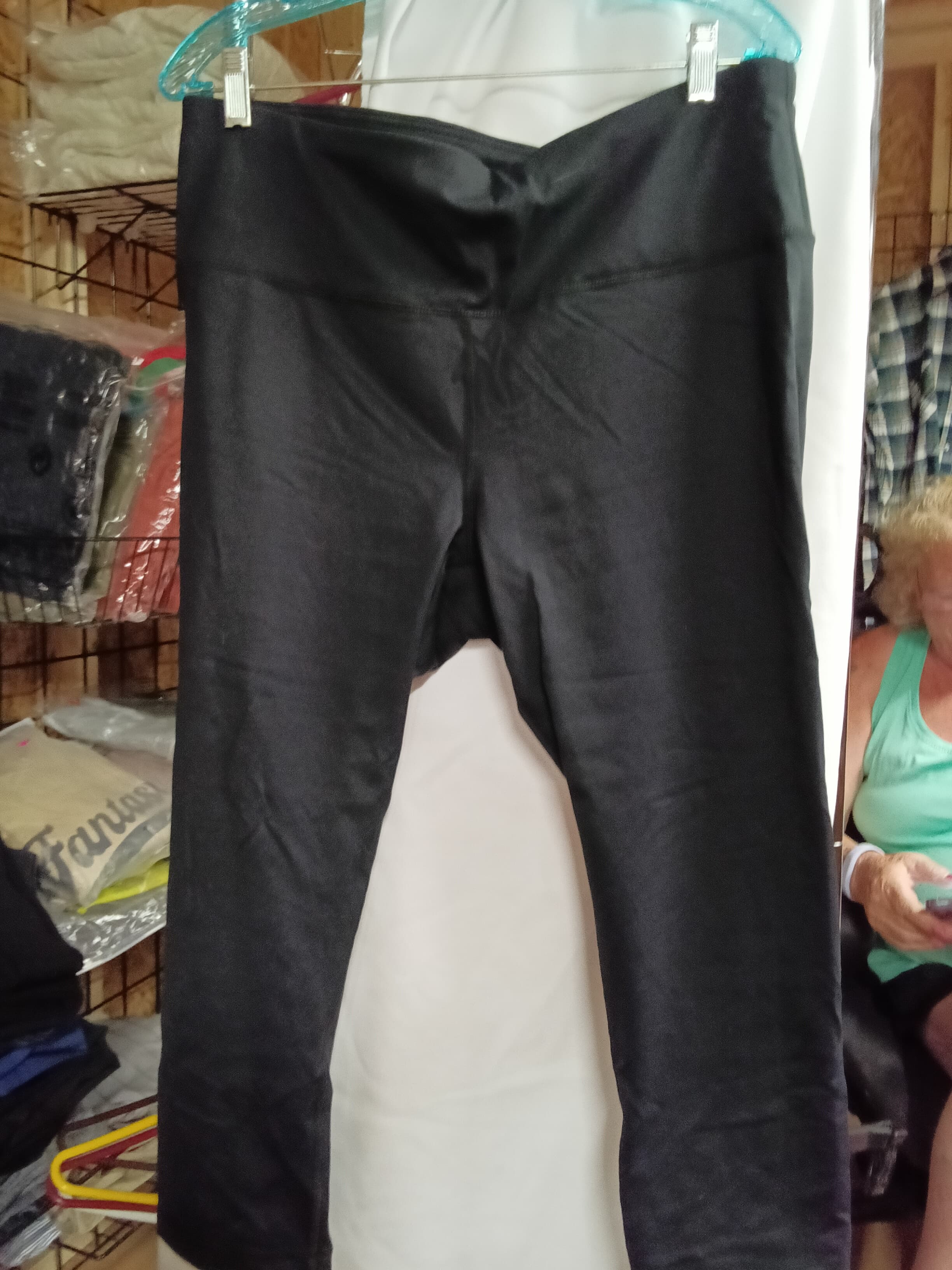 Active Life Black Capri XXL Nylon Spandex