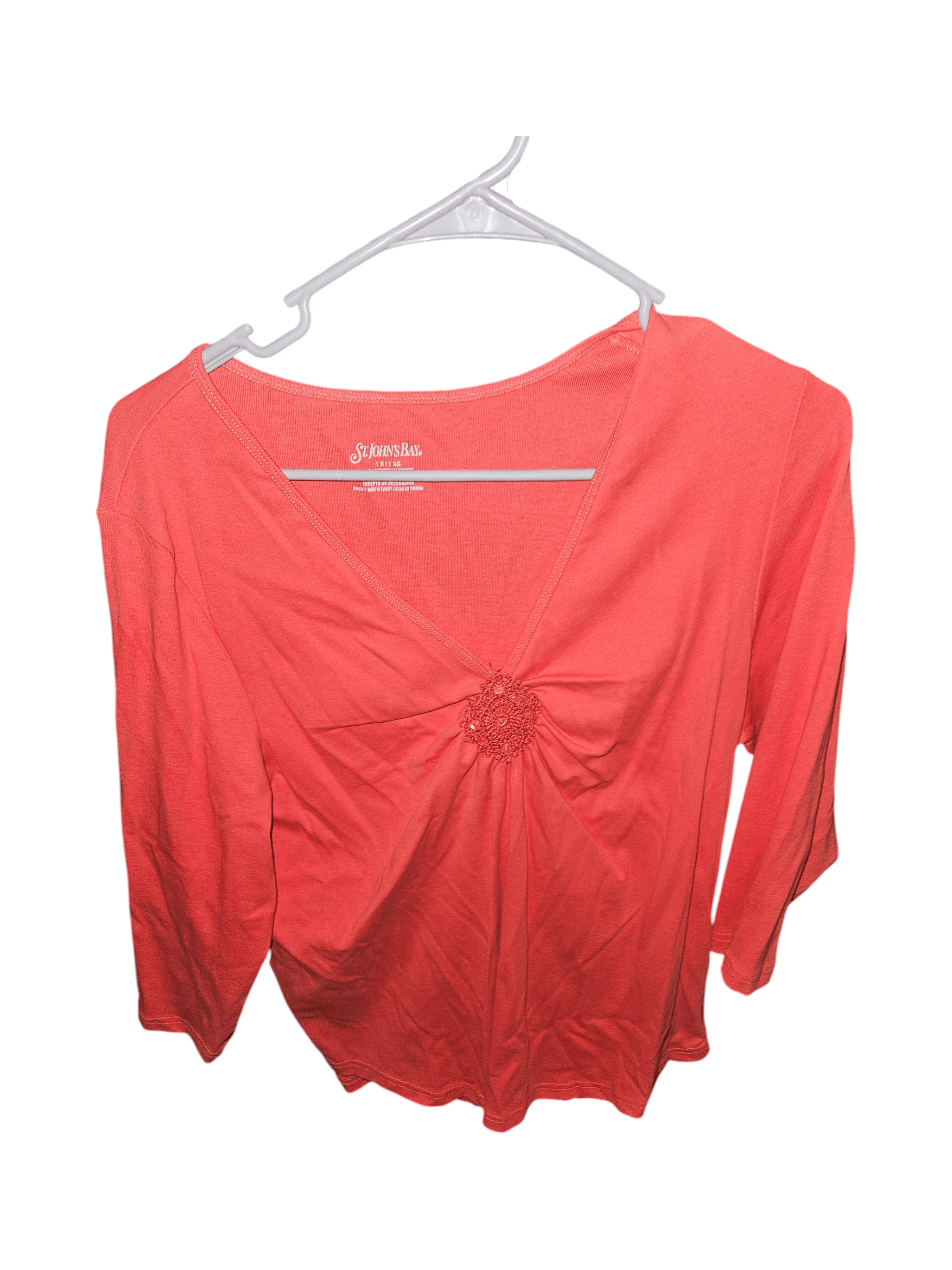 St. John's Bay Women's Coral Top Size XL