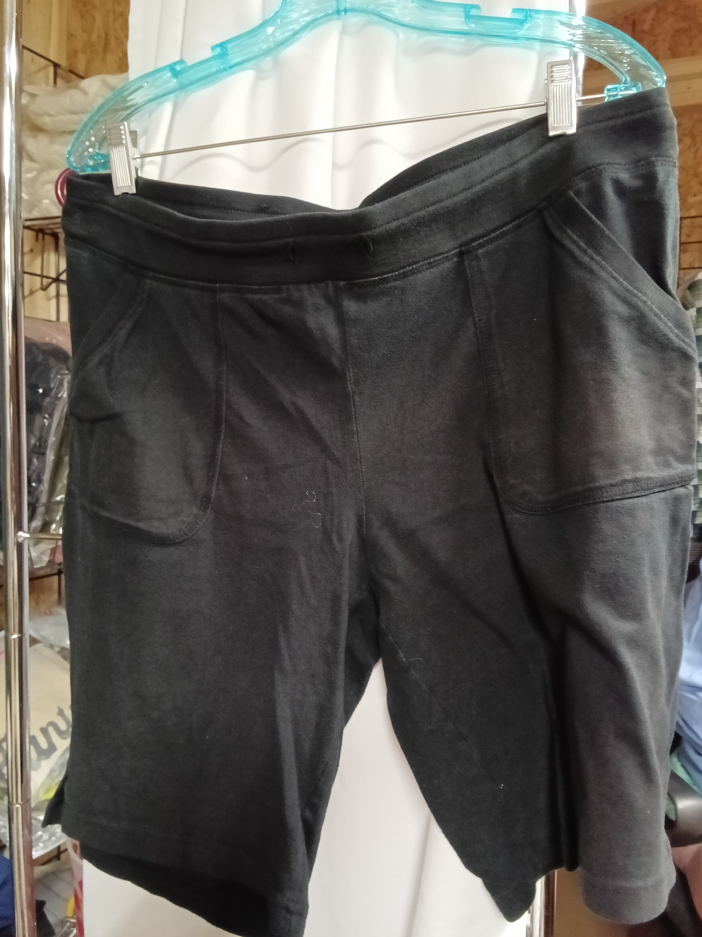 White Stag Black Casual Shorts with Pockets