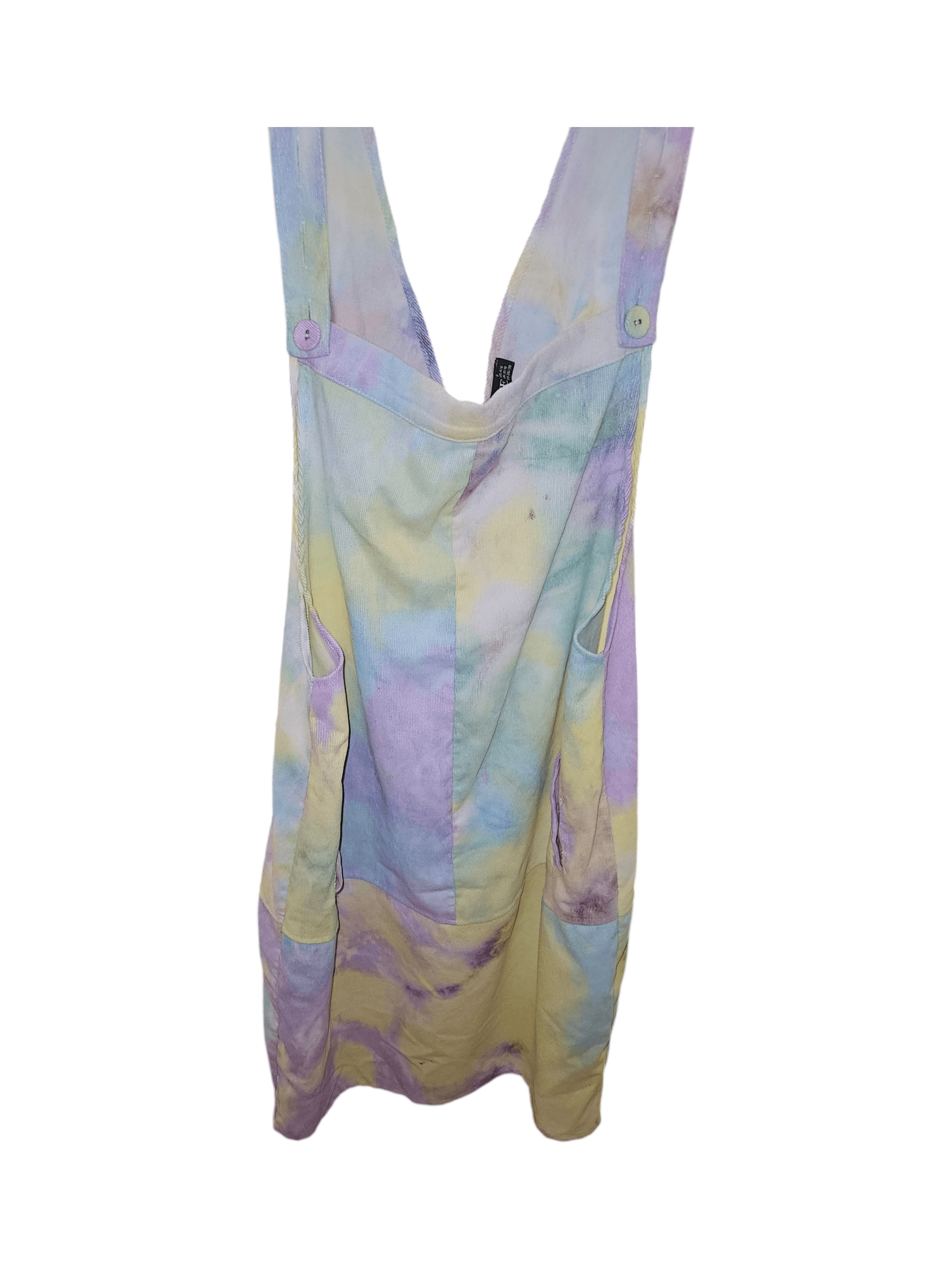 Tie-Dye Sleeveless Dress with Pockets