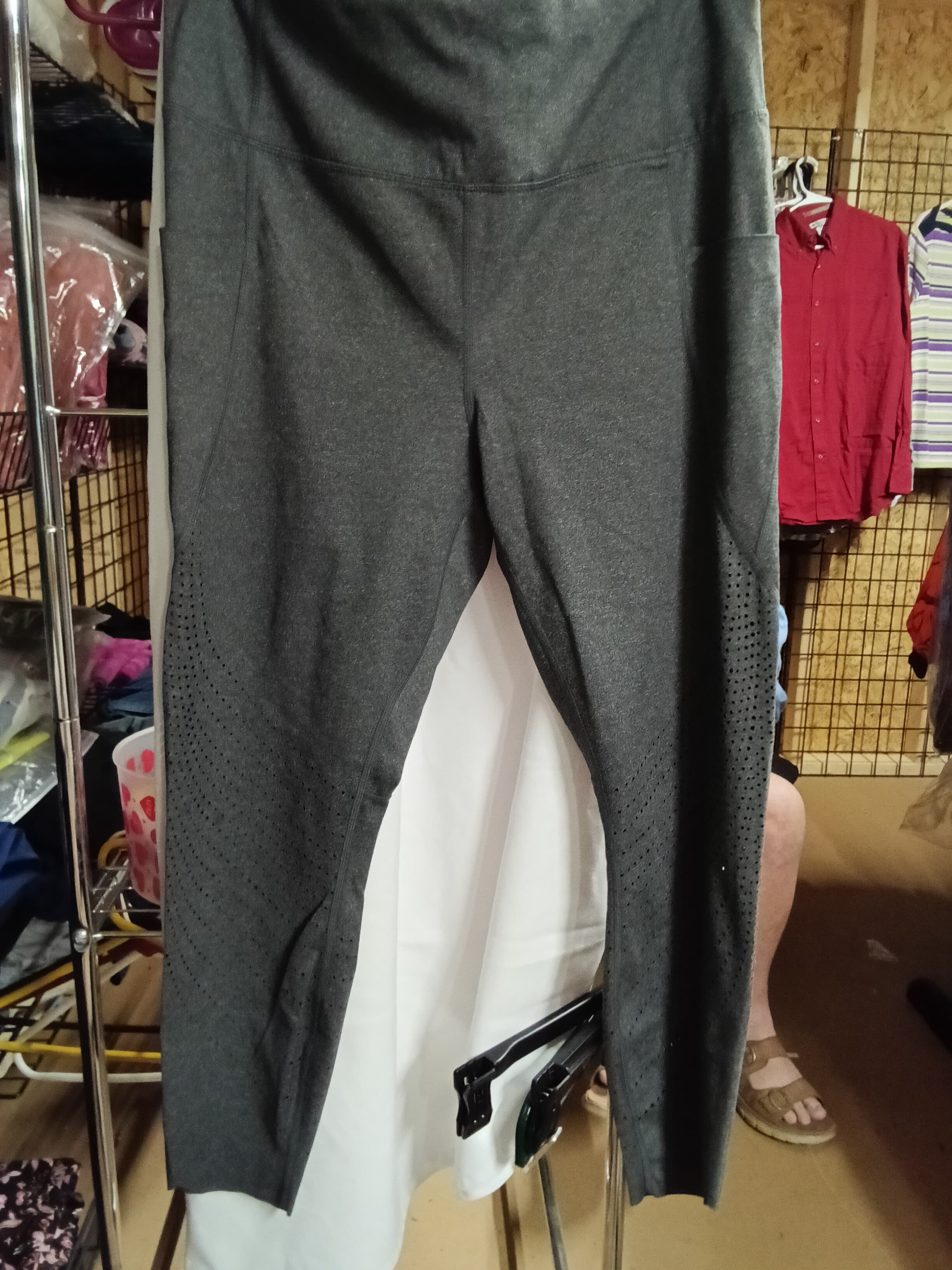 Member's Mark Women's Grey Perforated Leggings
