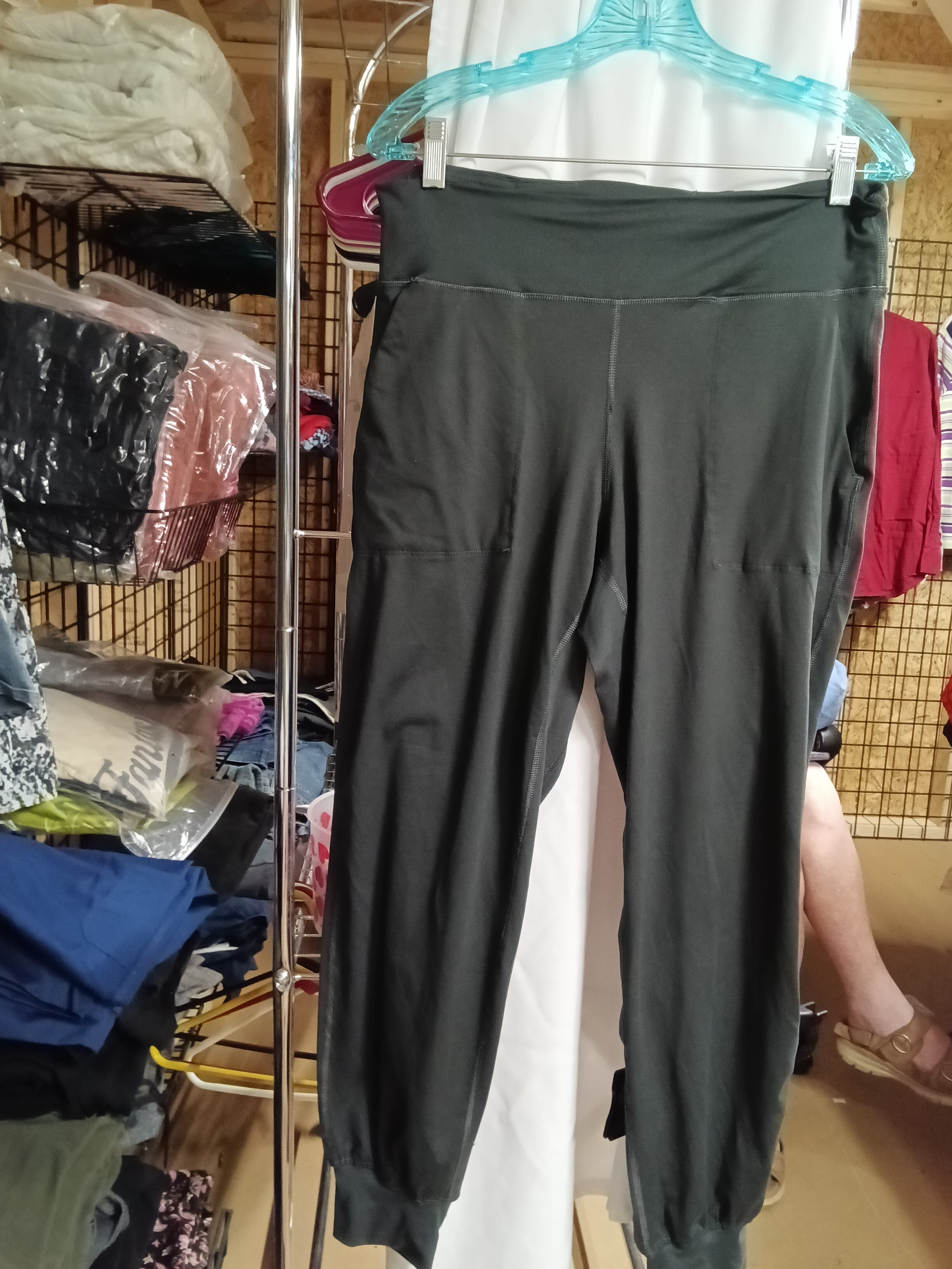 Women's Black Jogger Pants with Pockets