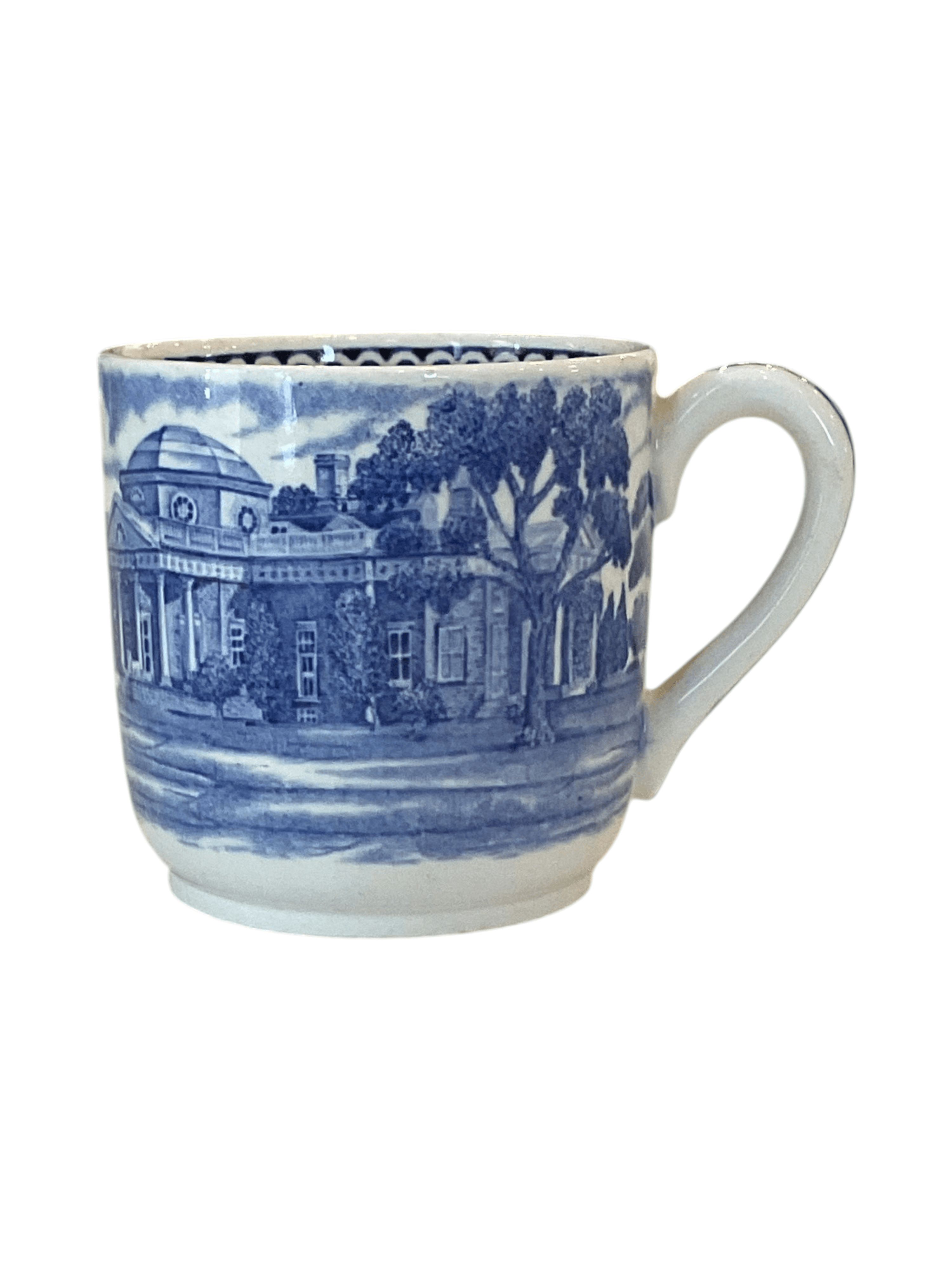 Wedgwood Monticello Blue and White Demitasse Cup