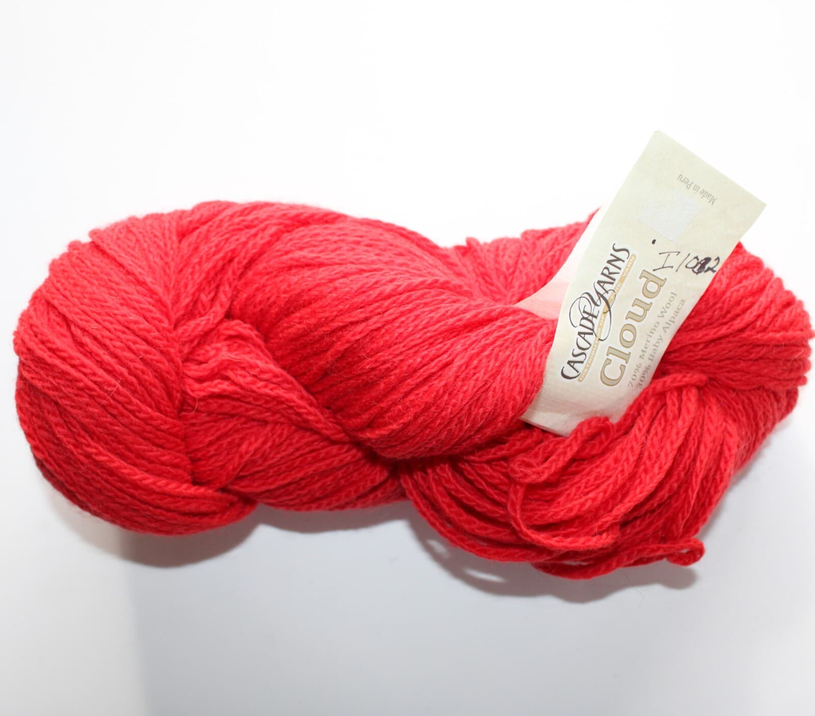Cascade Yarn Cloud Red Col 2108 70% Merino 30% Baby Alpaca 100gr 164yd