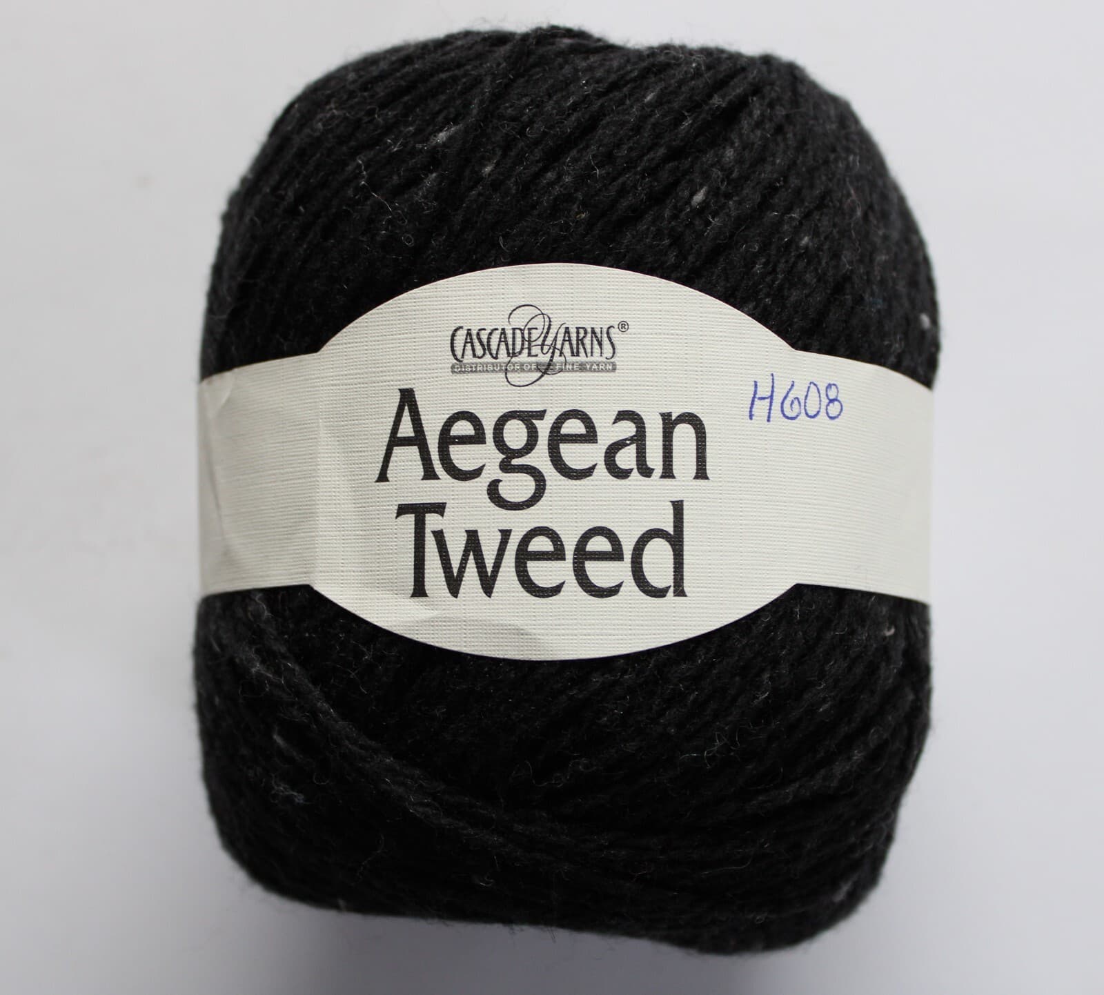 Cascade Yarn Aegean Tweed Col 04 Black 100% Organic Wool 100gr 328yd