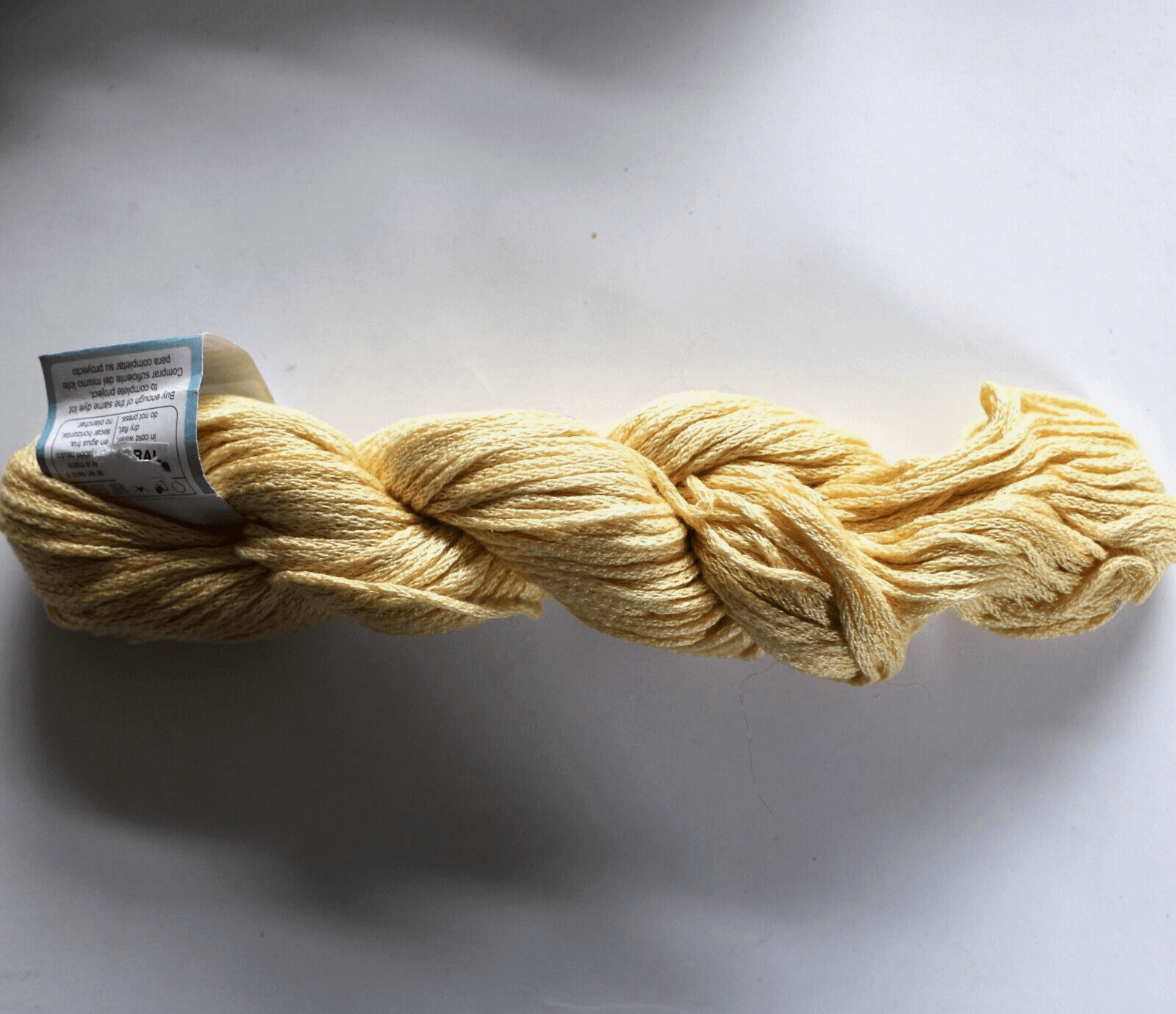 Punta Yarns Cabo Polonio Col SOL517 Yellow 100% Cotton 50gr 91yd