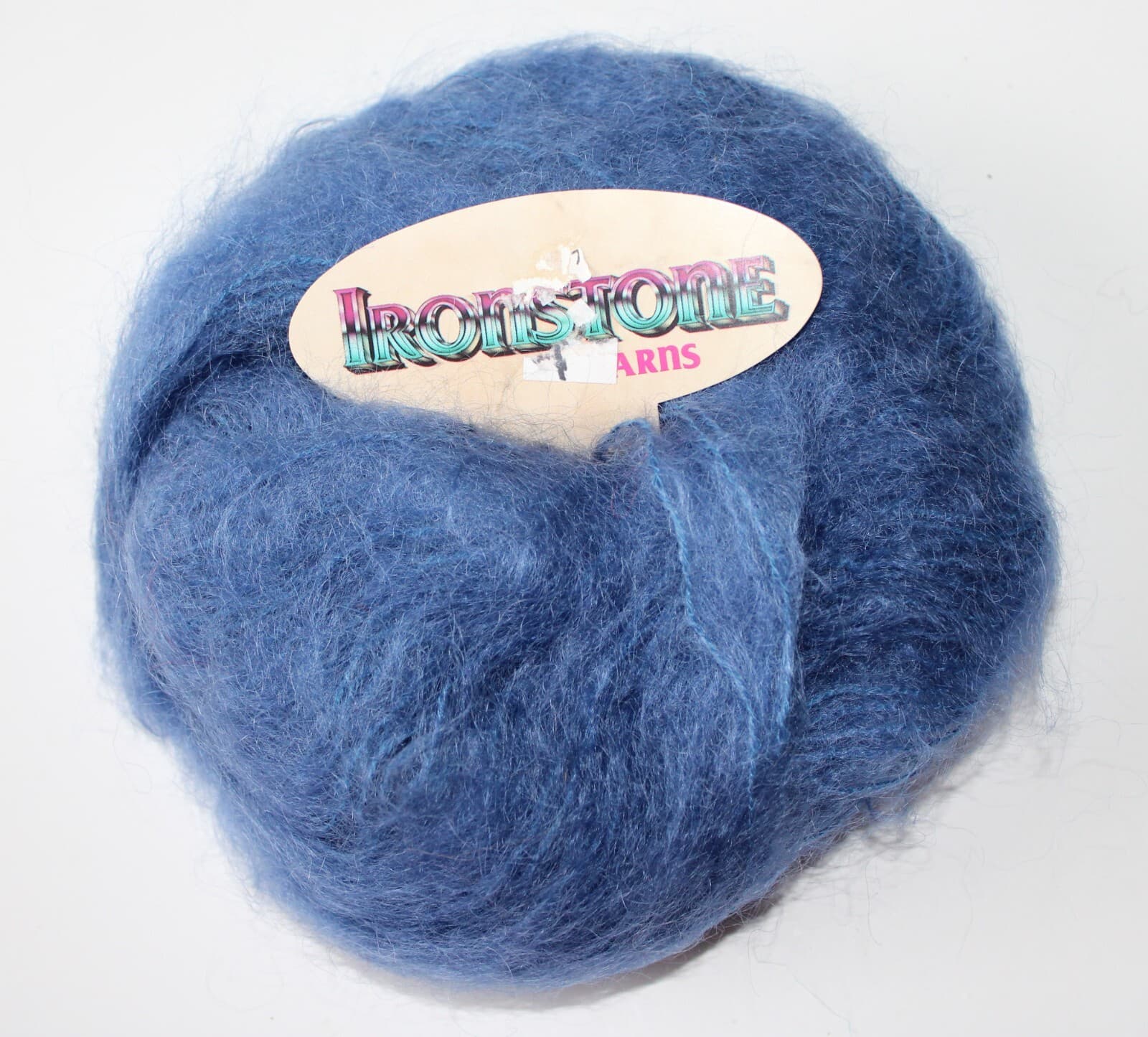 IronStone Yarns English Mohair 78% Mohair 13% Wool 9% Nylon 89yd 40g Blue