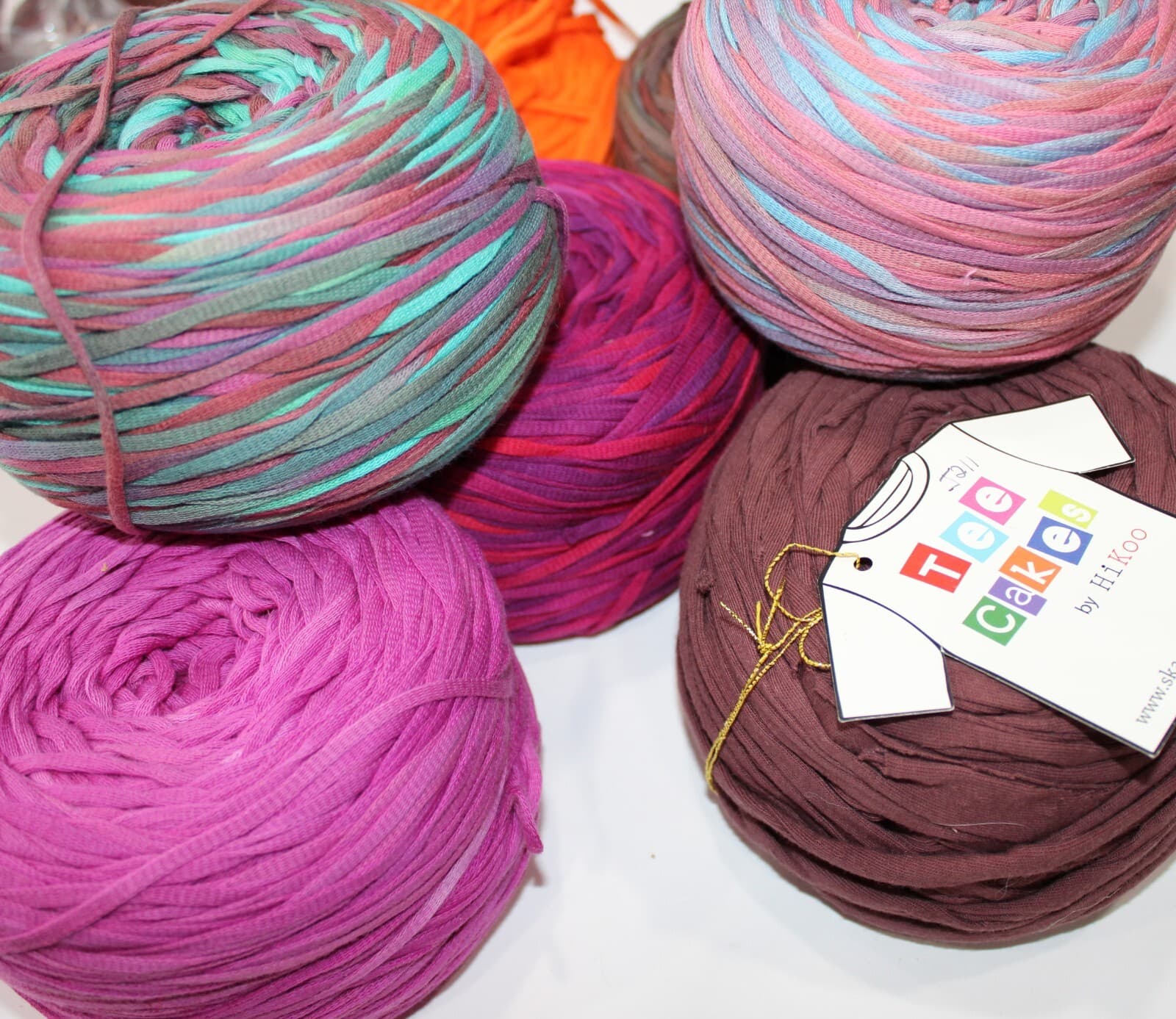 Tee Cakes by HiKoo 7 New Some missing tags 51% Cotton Scraps 75yd 225-300gr