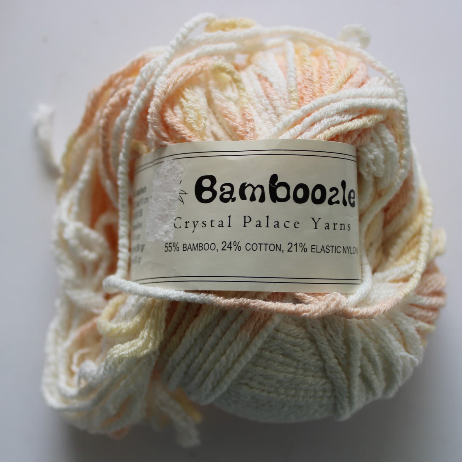 Crystal Palace Yarns Bamboozle 55% Bamboo cotton Col2303 Vanilla Creme 50g 90yd