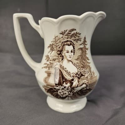 Vintage Americana Style House Ironstone England Creamer Pitcher J. & G. Meakin