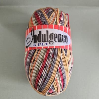 KFI Indulgence 6 Ply 75% Extrafine Merino Wool Col 112 Mixed 5.25oz 426yd