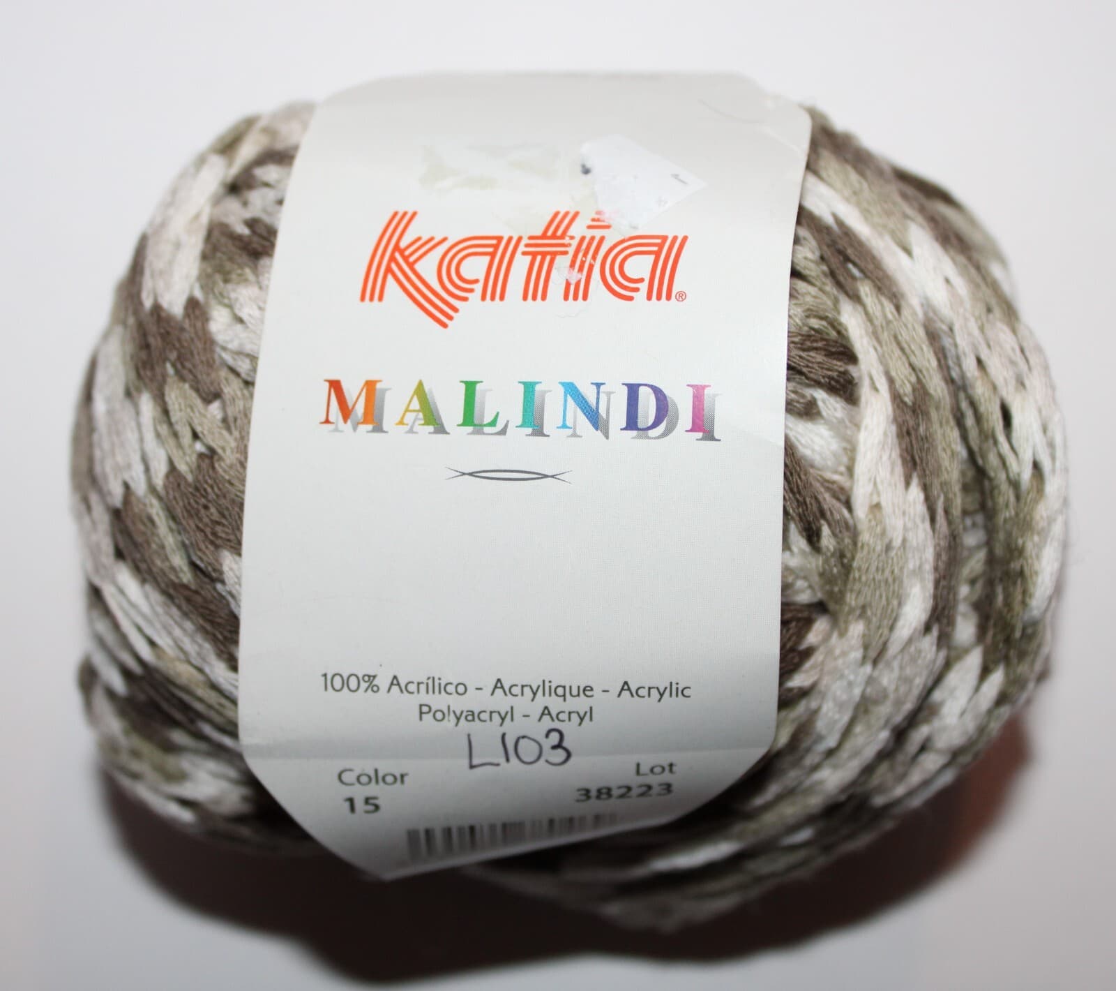 Katia Malindi Col 15 Olive Mix 100% Acrylic 100gr 22yards