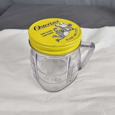 Oster Osterizer Mini Blend Container Vintage Blender Store Jars Plastic 8oz