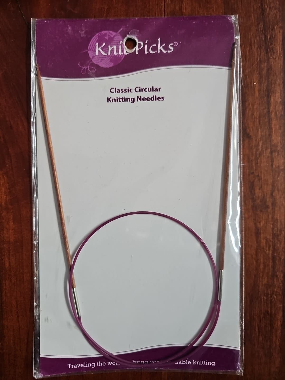 Knit Picks Classic Circular Knitting Needles Wood US 0, 2mm, 24"