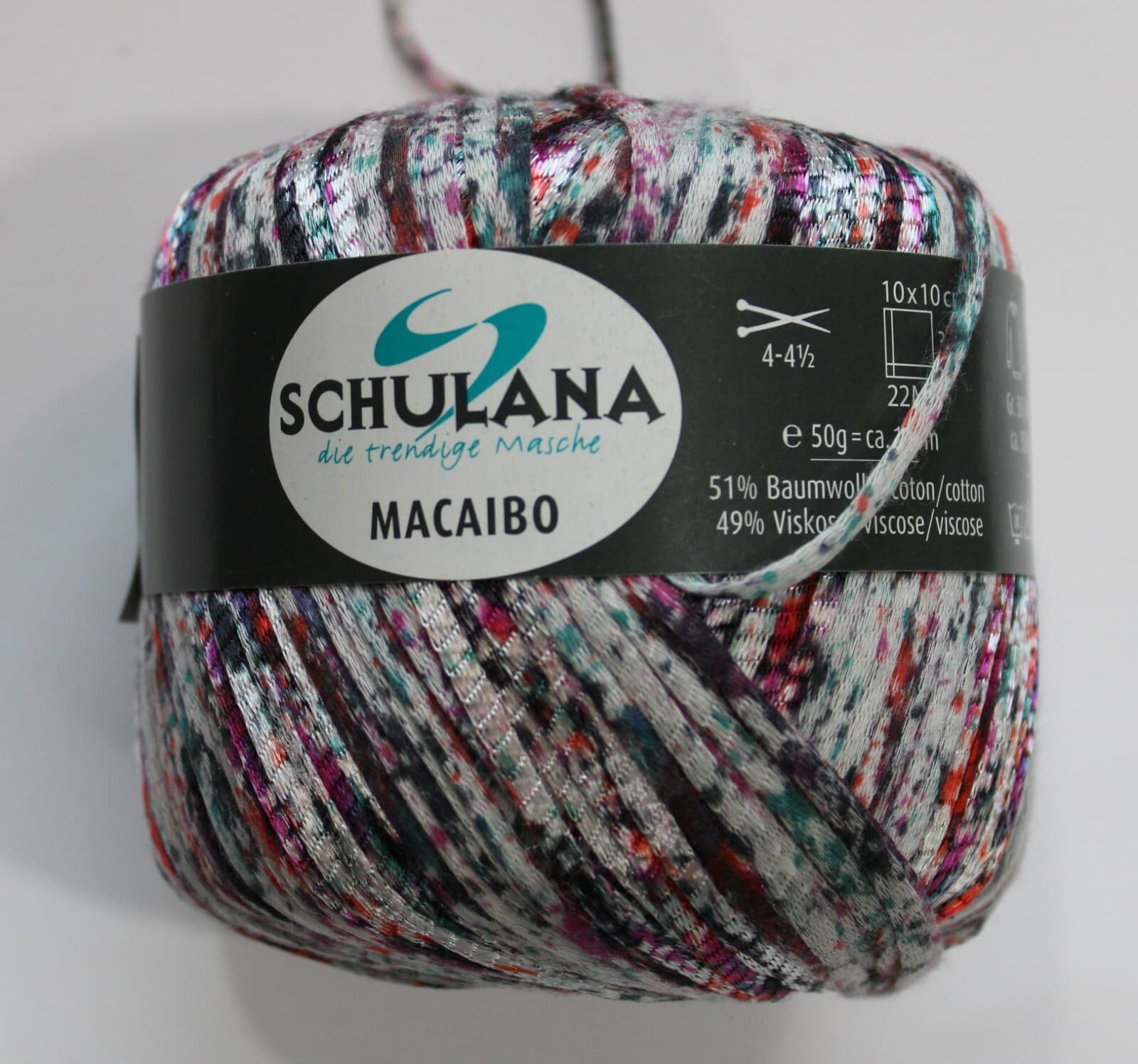 Yarn Schulana&Co. Macaibo Novelty Yarn Purple red Mix