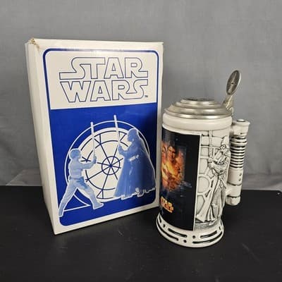 Vintage Star Wars Special Edition Avon Beer Stein With Box 8" Tall