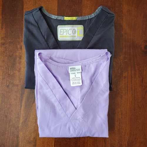 Unisex Scrub Top Large Excellent Condition Womens Mens