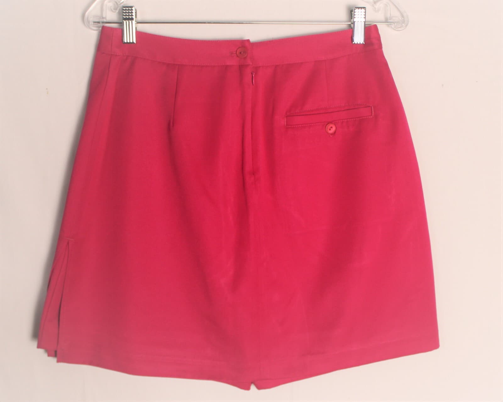 EP Pro Women’s Golf Skort Size 8 Hot Pink Pockets Back Zip Side Slit Athletic