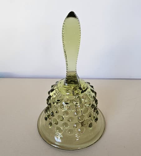 Vintage Fenton Olive Green 6 inch Bell Excellent Condition