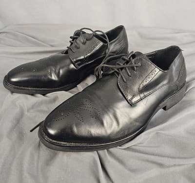 Golaiman Mens Black Shoes Size 10.5 G1201 Dress Work