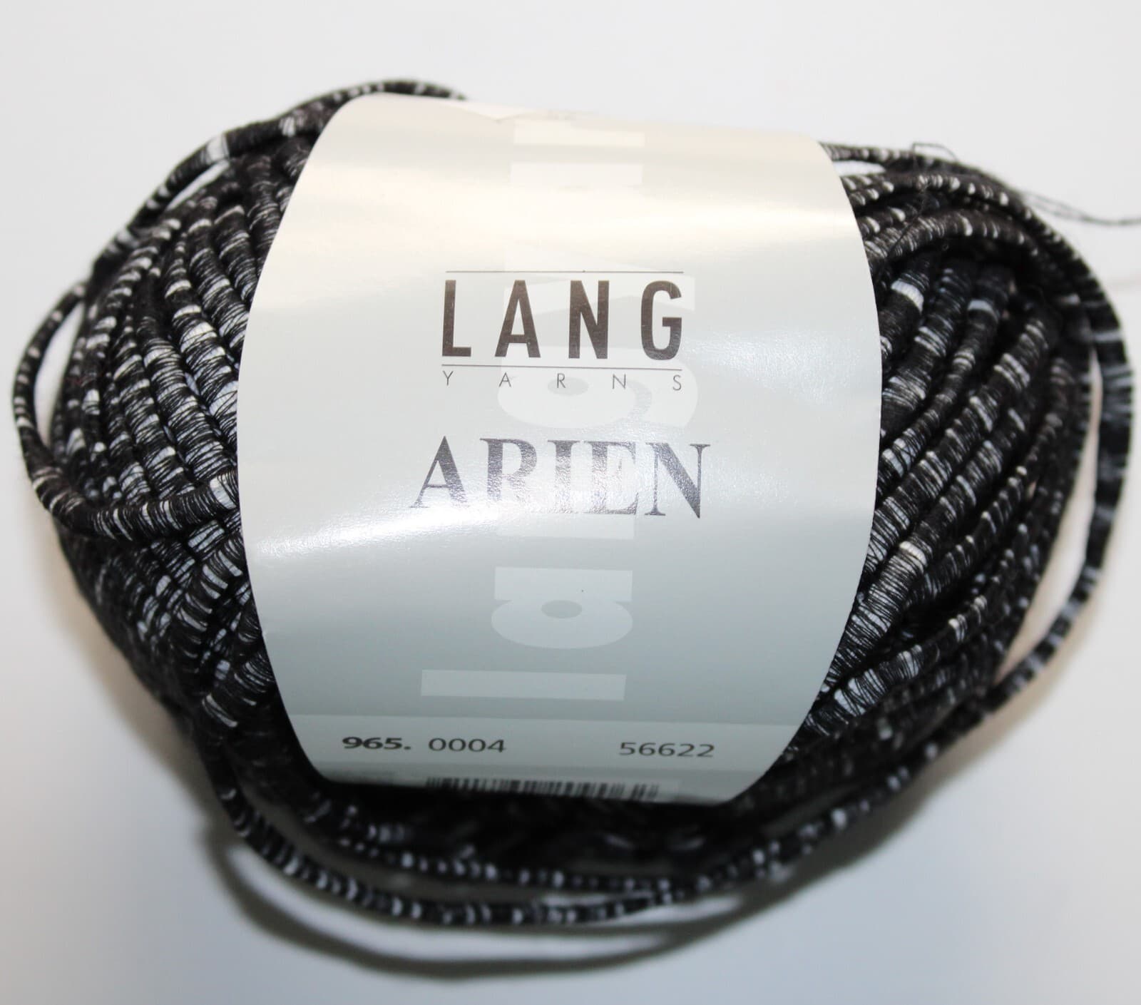 Lang Yarns Arien 100% Cotton 965.0004 Black White Mix 50gr 50m