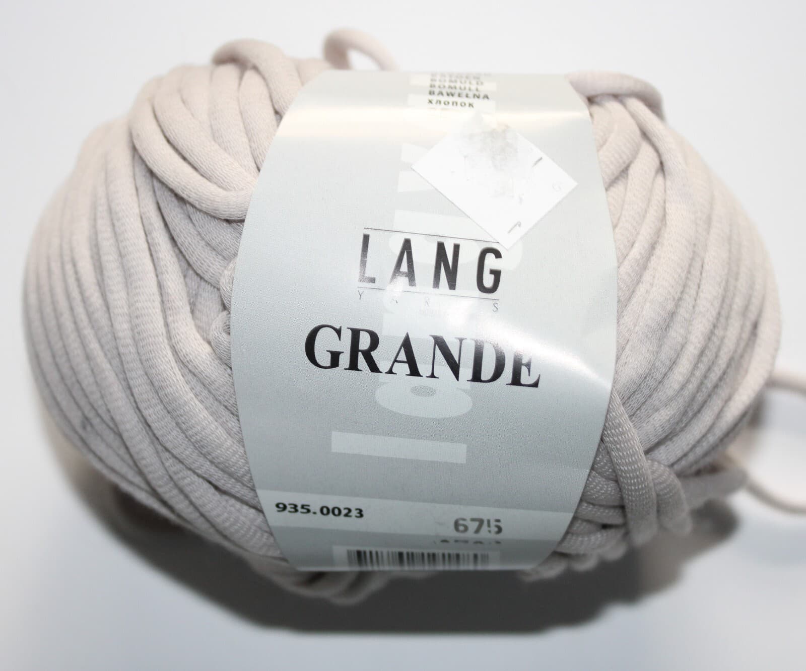 Lang Yarns Grande 100% Cotton Col Taupe 50g 62m
